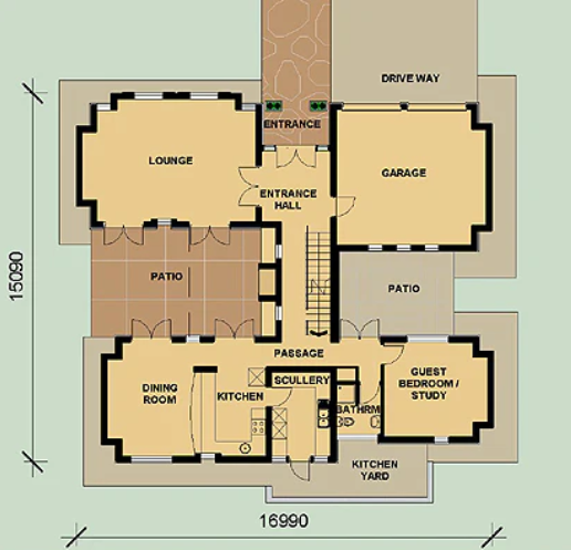 4 Bedroom Bali House Plan – B308AN