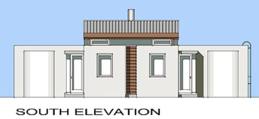 2 BEDROOM CONTEMPORARY HOUSE PLAN – CN129AS