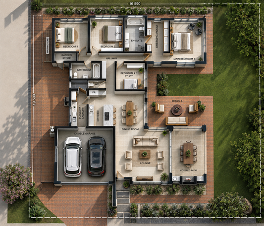 4 Bedroom Traditional House Plan – TR251AS-RS