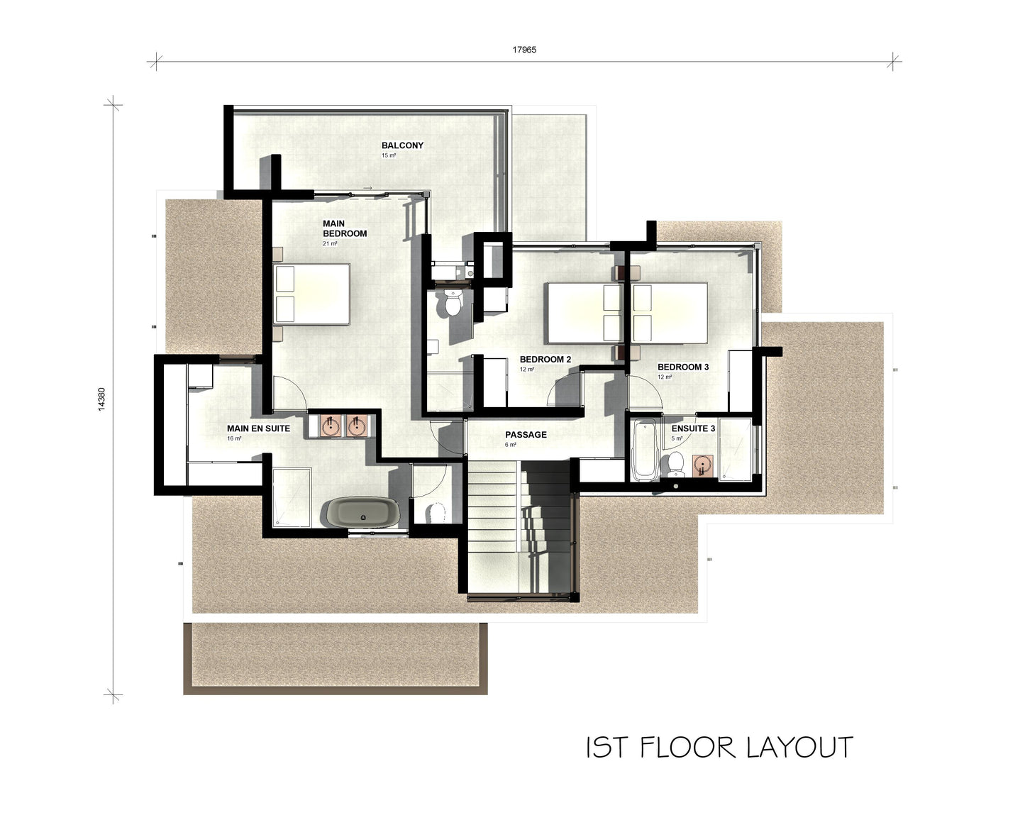 3 BEDROOM MODERN HOUSE PLAN – M250AS