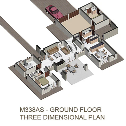 4 BEDROOM MODERN HOUSE PLAN – M338AS