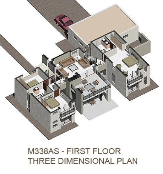 4 BEDROOM MODERN HOUSE PLAN – M338AS