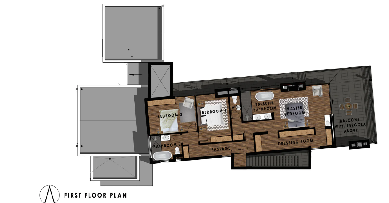 4 BEDROOM CONTEMPORARY HOUSE PLAN – CN444AW