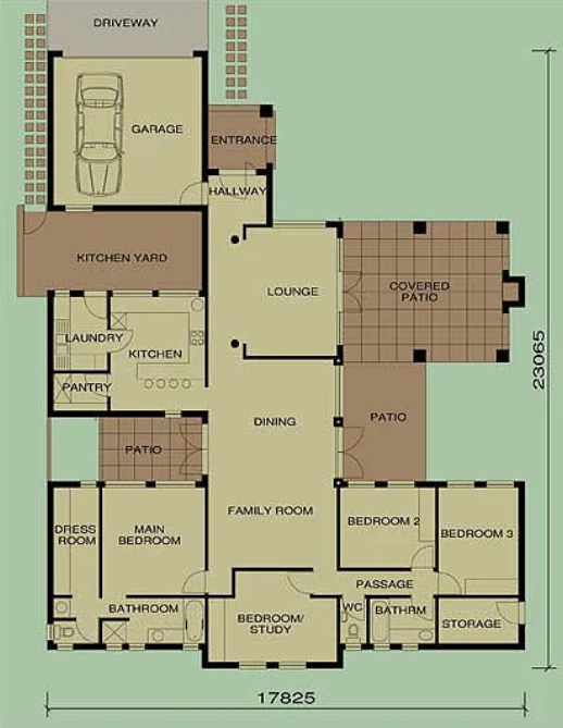 4 BEDROOM BALI HOUSE PLAN – B274AN