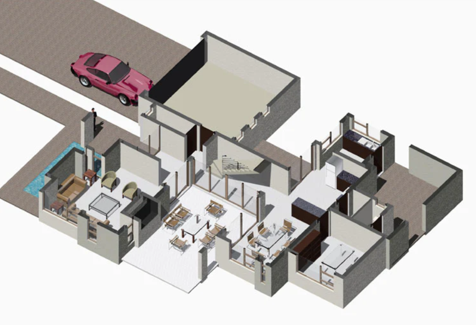 3 BEDROOM MODERN HOUSE PLAN – M277AE