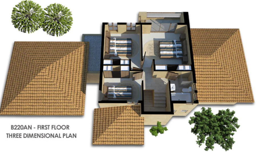 3 BEDROOM BALI HOUSE PLAN – B220AN