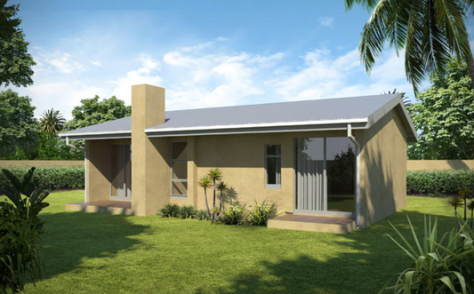 2 BEDROOM TRADITIONAL HOUSE PLAN – TR66AS