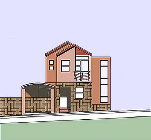 2 BEDROOM CONTEMPORARY HOUSE PLAN – CN95MS