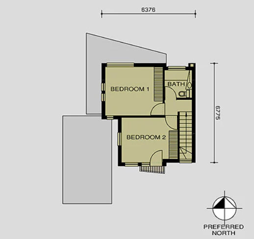 2 BEDROOM CONTEMPORARY HOUSE PLAN – CN95MS